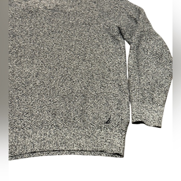 Nautica Cowl Neck Sweater Mens Size Large Cotton Gray - Picture 2 of 4